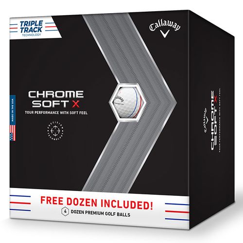 Callaway Chrome Soft X Triple Track Golf Balls - Buy 3, Get 1 Free
