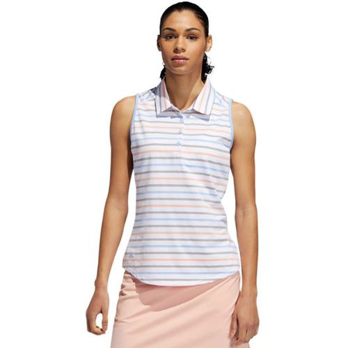 adidas Women's Ultimate Stripe Sleeveless Polo