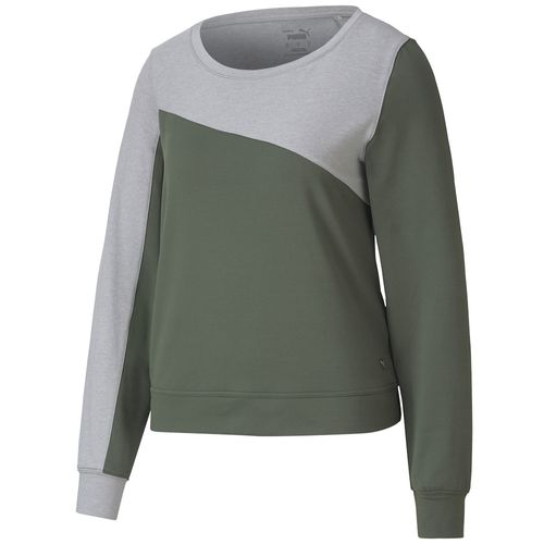 PUMA Women's CLOUDSPUN Colorblock Golf Crew Sweater