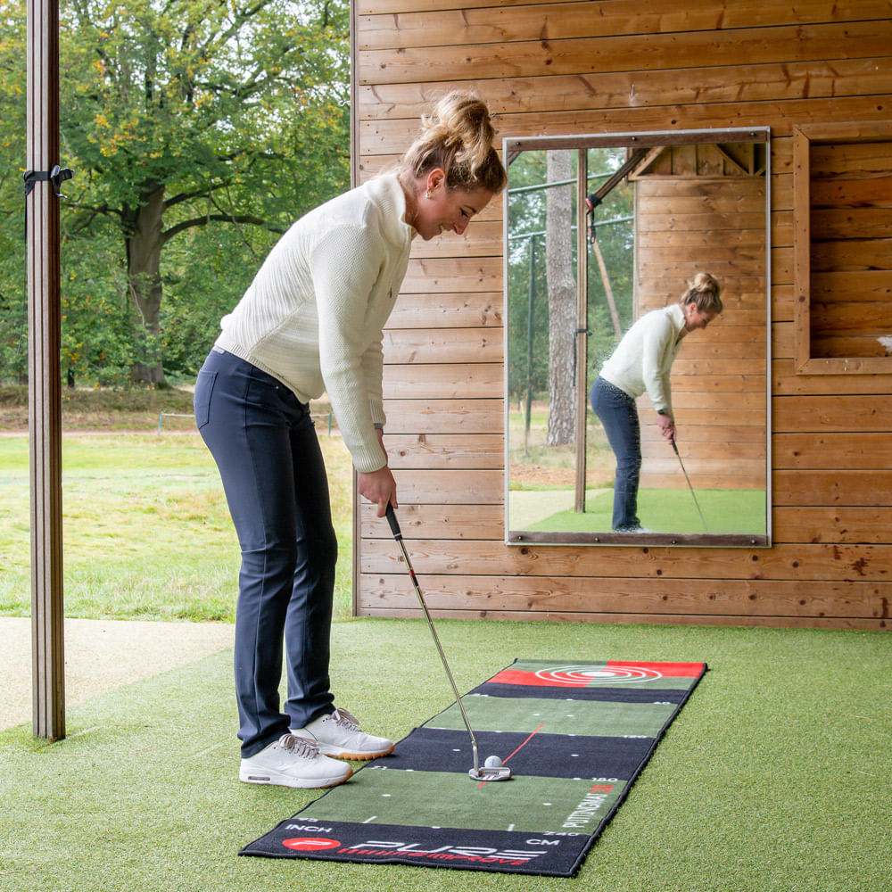 Pure2Improve Perfect Stroke Golf Indoor & Outdoor Putting Mat, (9