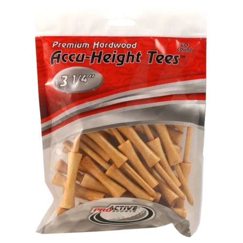 ProActive Sports Accu-Height 3 1/4" Tees - 40 Pack