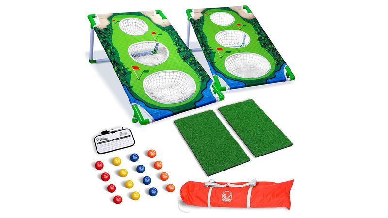 GoSports Golf Simulator - BATTLECHIP: Golf and Cornhole Hybrid