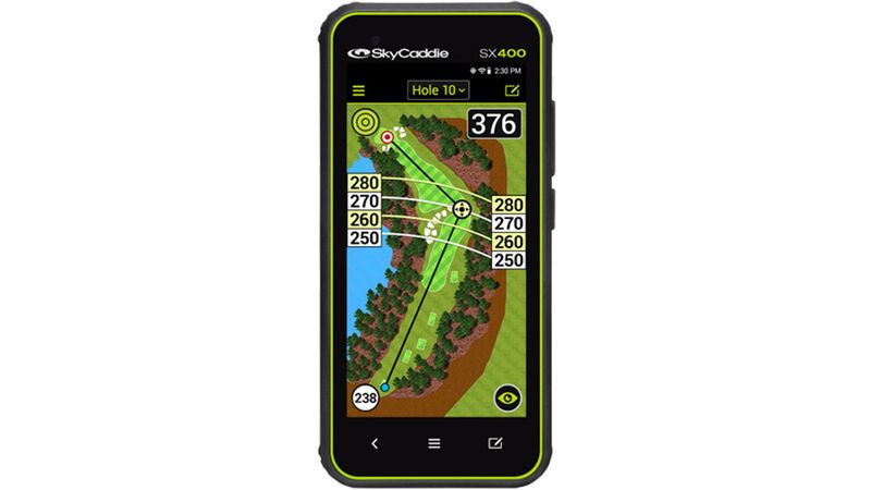 SkyCaddie SX400 Handheld Golf GPS with 4 inch Touch Display Black