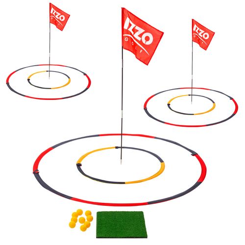 IZZO Backyard Bullseye Golf Practice Set - 3PC