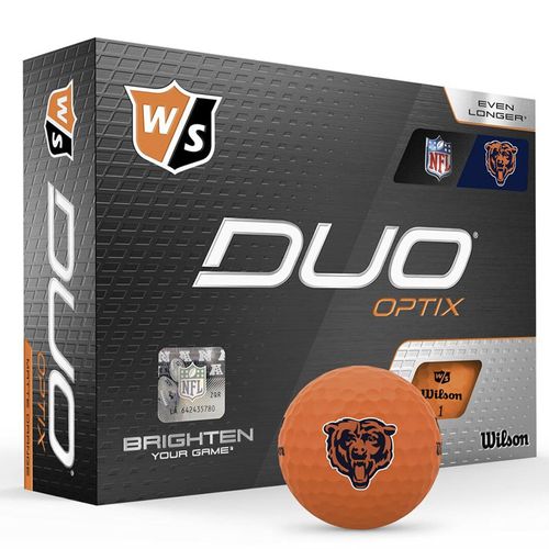 Wilson Duo Optix NFL Golf Balls - Orange