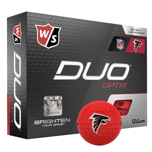 Wilson Duo Optix NFL Golf Balls - Red
