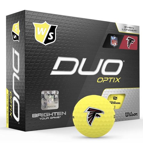 Wilson Duo Optix NFL Golf Balls - Yellow