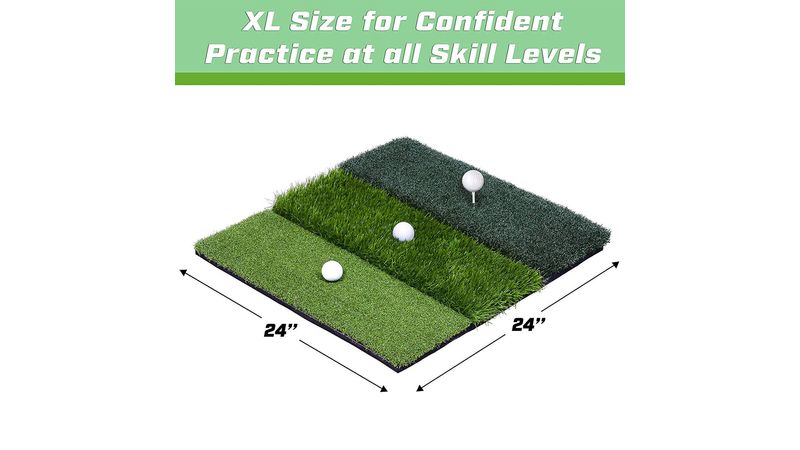 GoSports Tri-Turf XL Golf Practice Hitting Mat - Discount Golf