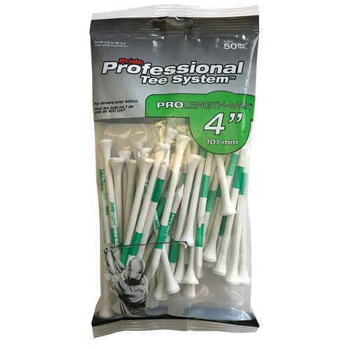 Pride Golf Pro Length Max 50 Count 4" Tees