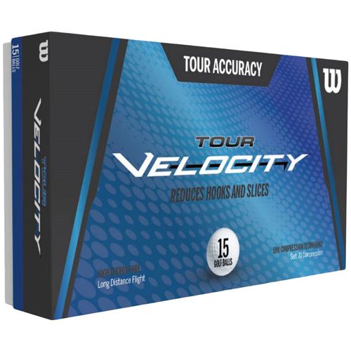 Wilson Tour Velocity Accuracy Golf Balls - 15 Pack