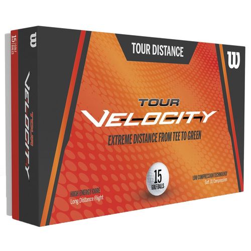 Wilson Tour Velocity Distance Golf Balls - 15 Pack