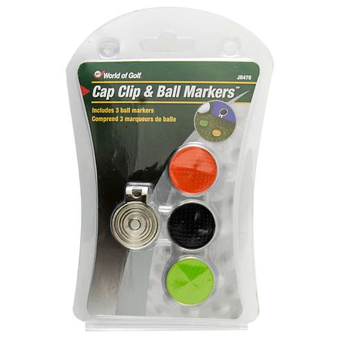 Jef World Of Golf Cap Clip & Ball Markers